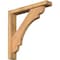 Ekena Millwork Olympic Block Smooth Bracket w/ Offset Brace, Western Red Cedar, 3 1/2"W x 20"D x 20"H BKT0402X20X20OLY05SWR - alternate 1